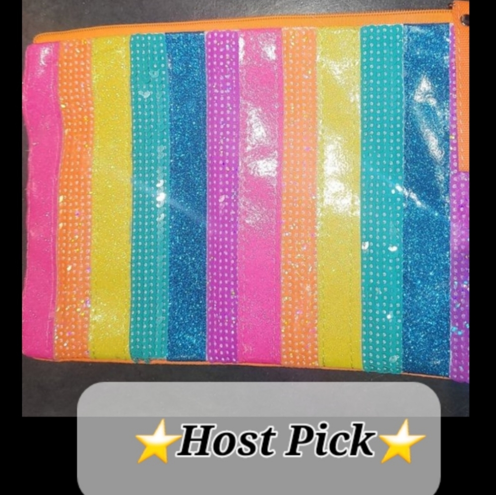Funky sequin bag with rainbow colors ⭐️Host Pick⭐️
